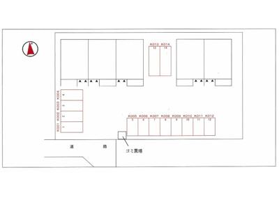 【区画図】 | アヴァンセ・Ⅰ | 駐車場