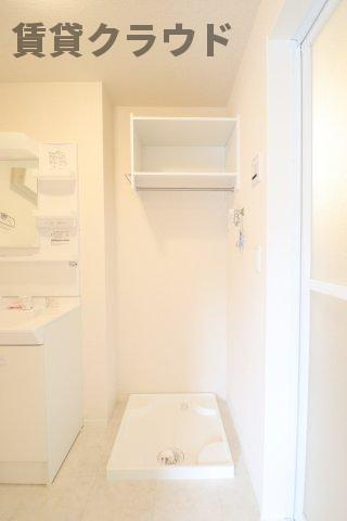 プチクールおゆみ野の洗面所|洗濯機置き場