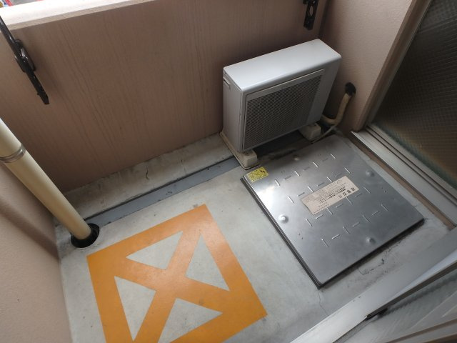 ドミール布施のバルコニー