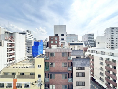 【展望】 | ライオンズマンション大阪スカイタワー | ■バルコニーからの眺望です。カーテンは開けっ放しでもよさそうですね。