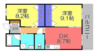 【間取り】 | マリンパレス東陽