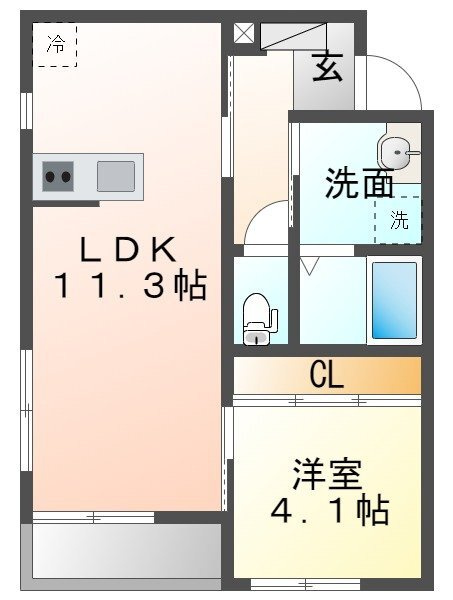 グリーンハイツMの間取り
