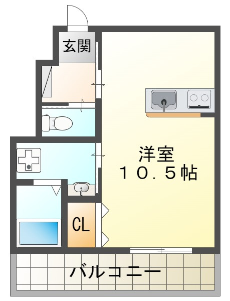 カプラン福井の間取り