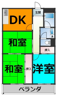 仲介手数料0円！！ドミール服部A棟