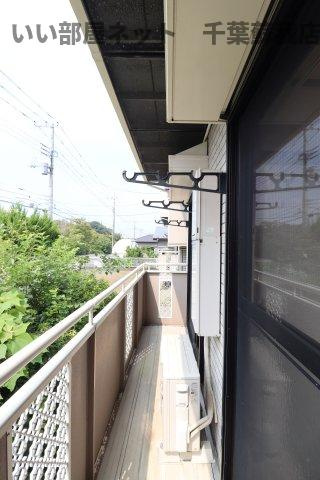 サニーコートおゆみ野のバルコニー|お洗濯にも便利なバルコニー付き