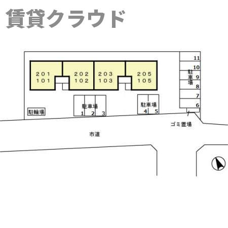 サニーコートおゆみ野の区画図|ひと味違う？不動産屋のイメージを変えたい！『賃貸クラウド千葉蘇我店』へ是非お越しください♪