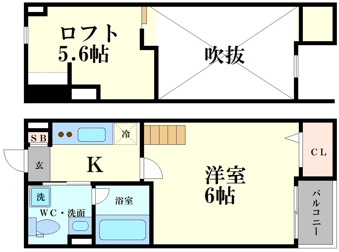 セレステ九条南の間取り