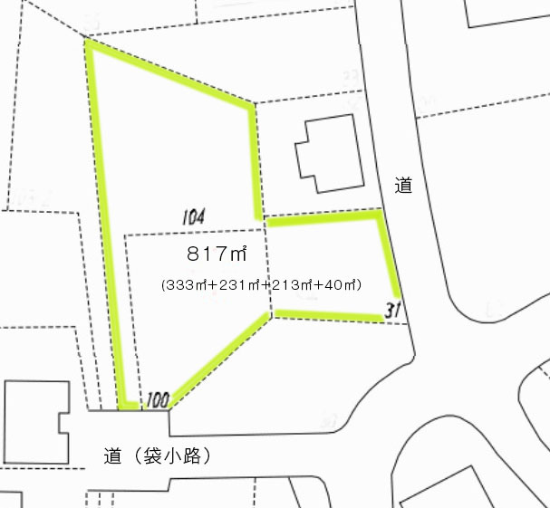 伊豆エメラルドタウン①の土地図