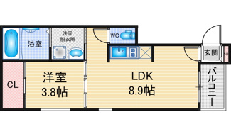 【間取り】 | Nアクシズ千種 | 略図の為、現状優先