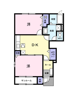 【間取り】 | カーサ　プラシードⅠ