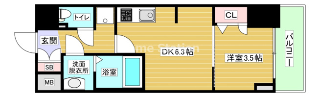 【間取り】 | プレサンス福島吉野ミナージ