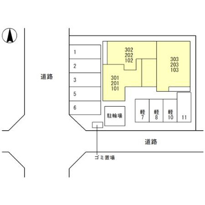 【区画図】 | D-room北田辺丁