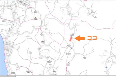 【地図】 | 本部町山里【リゾート向き元ホテル用地 1435坪】