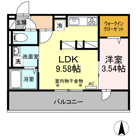パークハイム上津の間取り