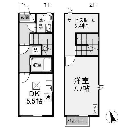 【間取り】 | サージA