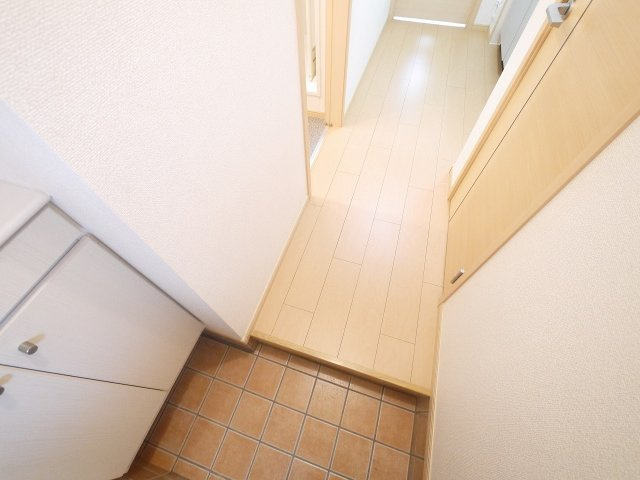 ウエストメゾンＡの玄関|シンプルで使いやすい玄関です