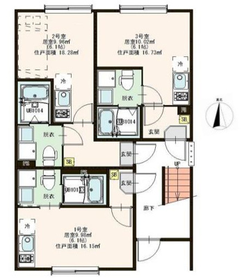 【区画図】 | ハーモニーテラス北小岩ⅩⅤ