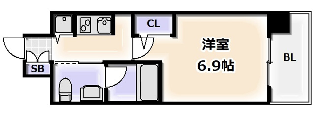 【間取り】 | ファーストフィオーレ難波ウエスト