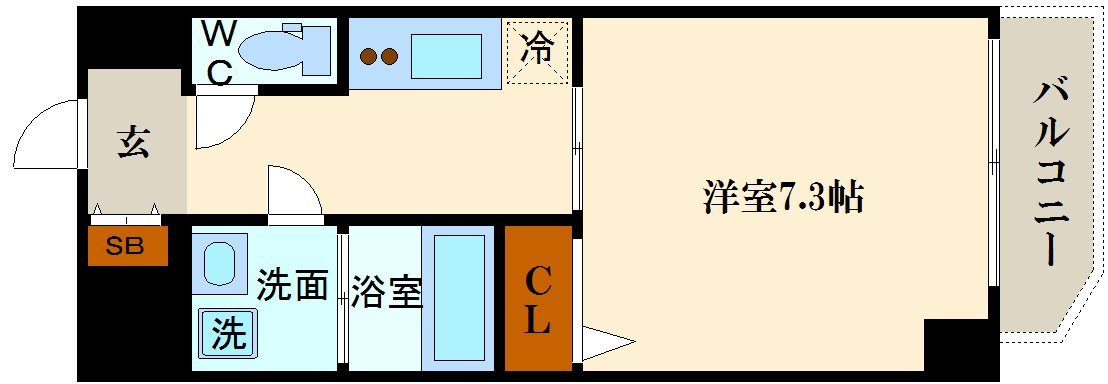 ワールドアイ天王寺ミラージュの間取り