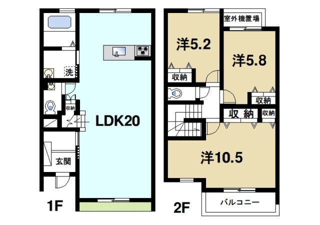 M´ｓ　COURT学園前の間取り