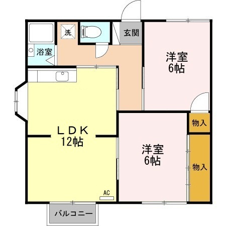 アメニティ津志田　Aの間取り