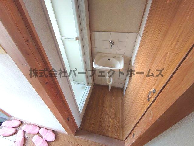 仲マンションの洗面所|コンパクトで使いやすい洗面所