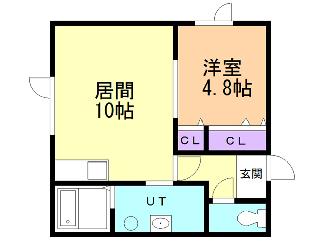 グリーンスタジオの間取り