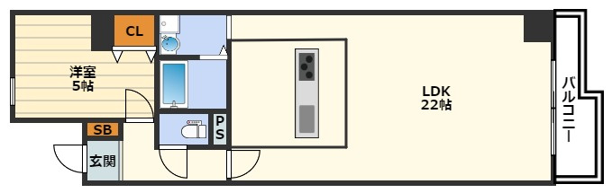 ハイマート南森町の間取り
