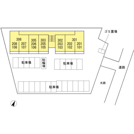 スクエア新富　　刈谷市の賃貸ならクラスホーム刈谷店の区画図