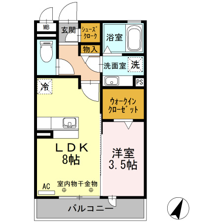 スクエア新富　　刈谷市の賃貸ならクラスホーム刈谷店の間取り