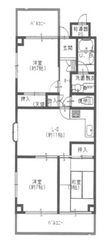 グランドハイツ太陽・ｵｰﾅｰﾁｪﾝｼﾞ・71906の間取り