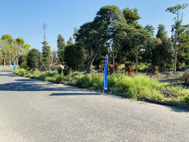 春日部市銚子口　売地の前面道路含む現地写真|北東側約6.0ｍ