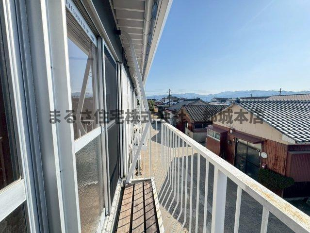 コーポ広原のバルコニー|バルコニーで洗濯物が干せます