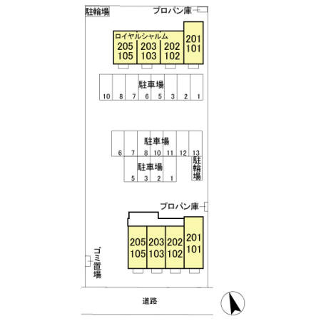 ロイヤル シャルムの区画図