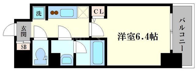 グランパシフィック巽中の間取り