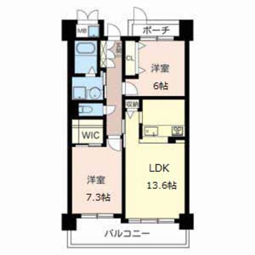 アイエフコート甲子園の間取り