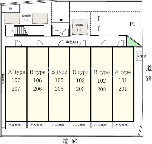 リブリ・桜並木通りの区画図