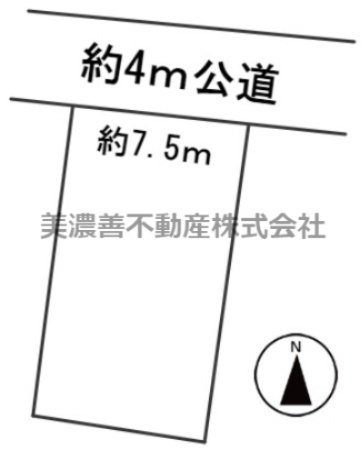 ６００６７　岐阜市下土居3丁目土地の区画図