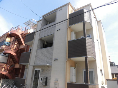 【外観】 | Luce上新庄 | ツートンカラーの外観です