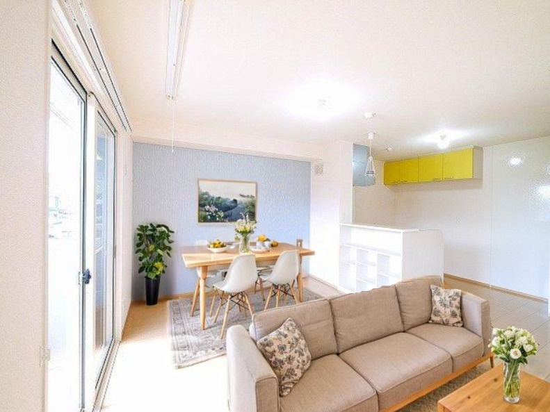 リバーラック　ディライトの居間・リビング|CGで家具等を配置したもので家具等は含まれません