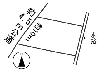 ６０６８５　岐阜市西川手８丁目土地の区画図