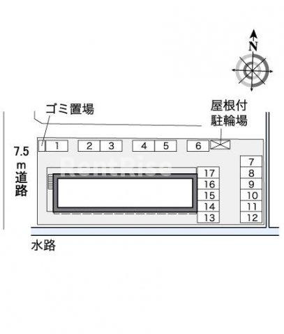 レオパレスブロッサムの駐車場