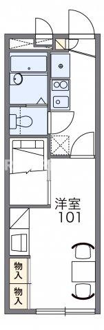 レオパレスHAYASHI1の間取り|画像2