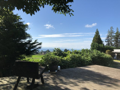 【展望】 | 魚津市大海寺野村中古戸建て | ウッドデッキから見える日本海を一望できるこの景色は当物件一番のオススメポイントです♪