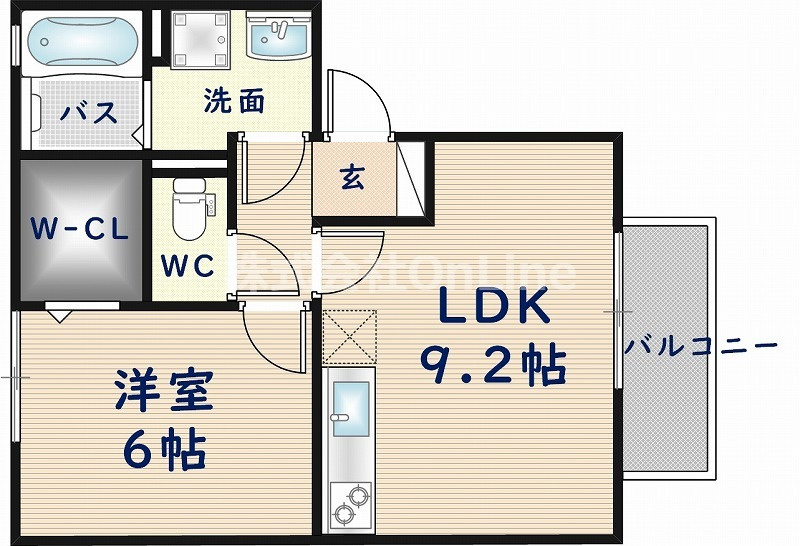 第6ウエスタンハイツの間取り