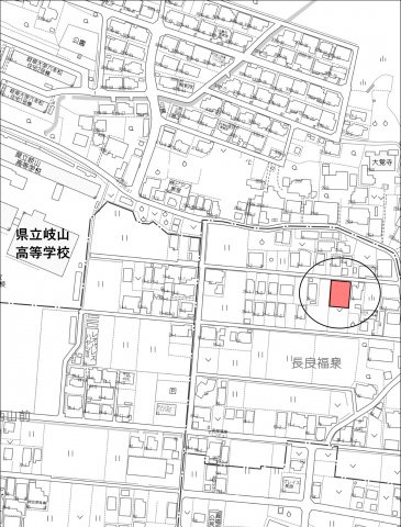 土地　長良福泉の地図