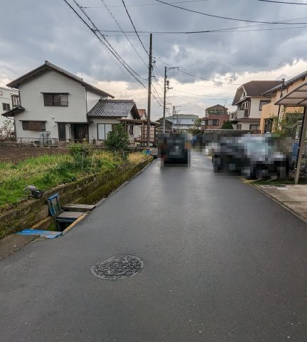 土地　長良福泉の前面道路含む現地写真