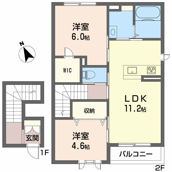 【間取り】 | ヴィラ 愛大医学部北