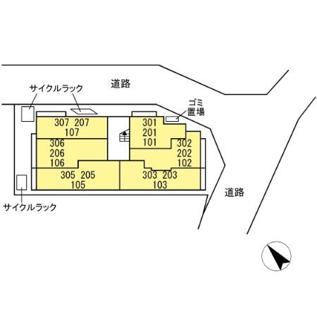 オークスの区画図