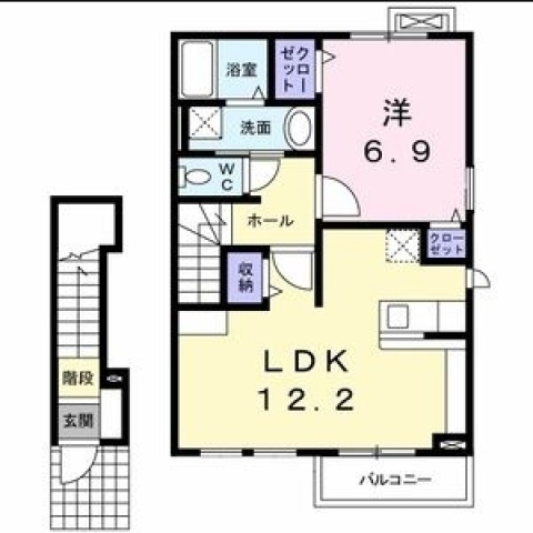 【間取り】 | ロイヤルヴィラ弓削